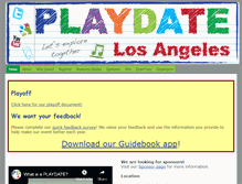 Tablet Screenshot of playdatela.org